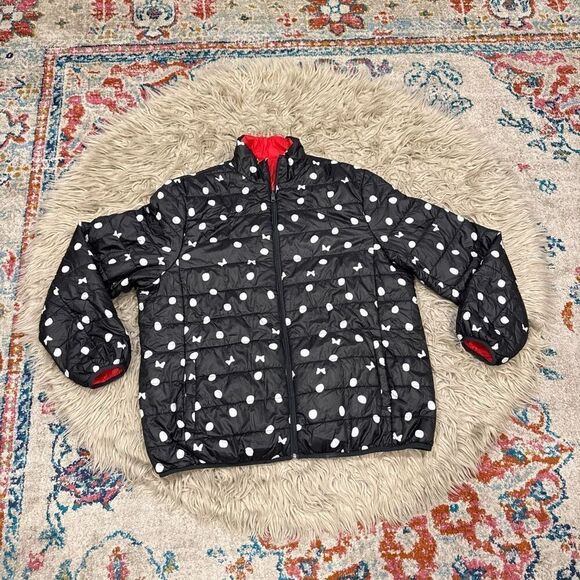 Disney Minnie Mouse Reversible Puffer Jacket XL - Picture 1 of 5
